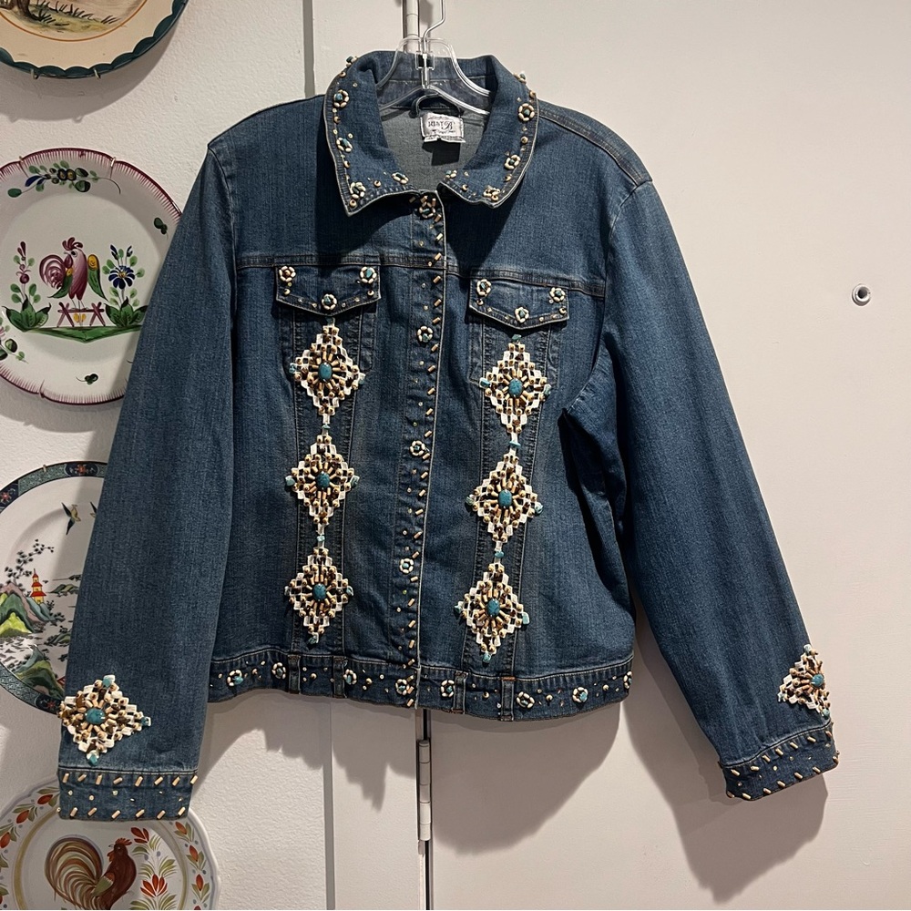 Just B Beaded Jean Jacket